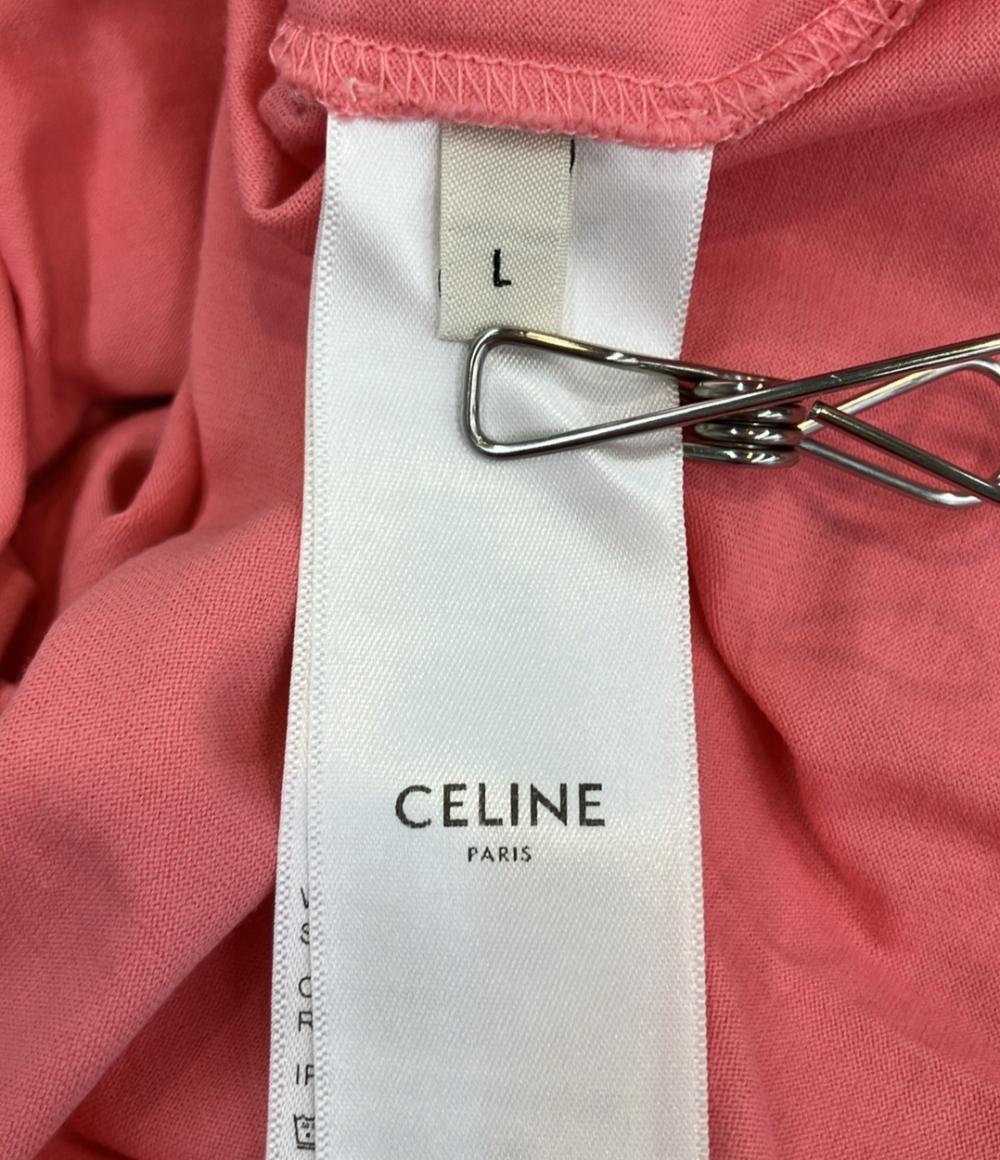 美品 CELINE 半袖Tシャツ ロゴ メンズ レディース SIZE L セリーヌ