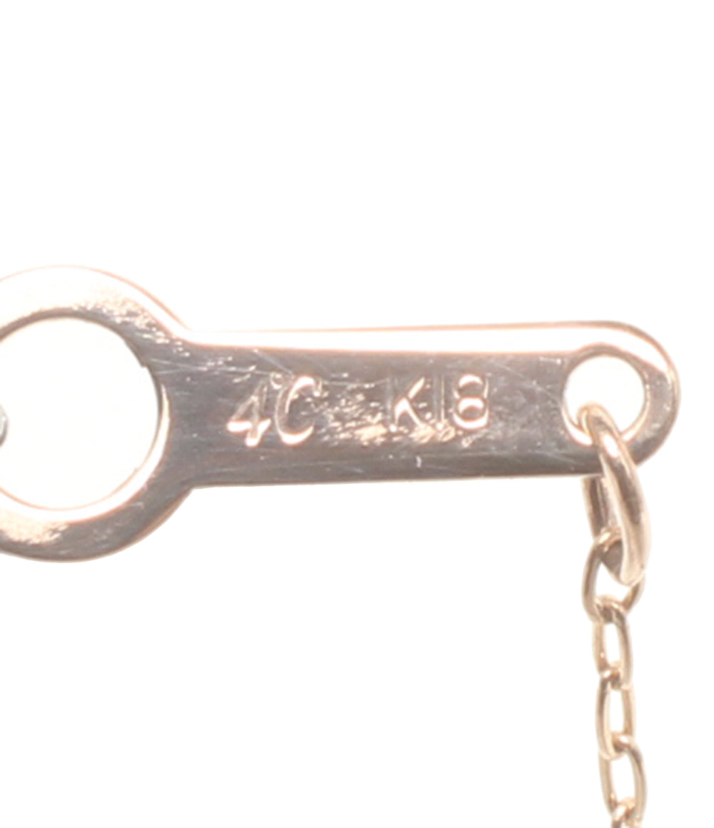 4℃ ネックレス K18 ダイヤ レディース ヨンドシー