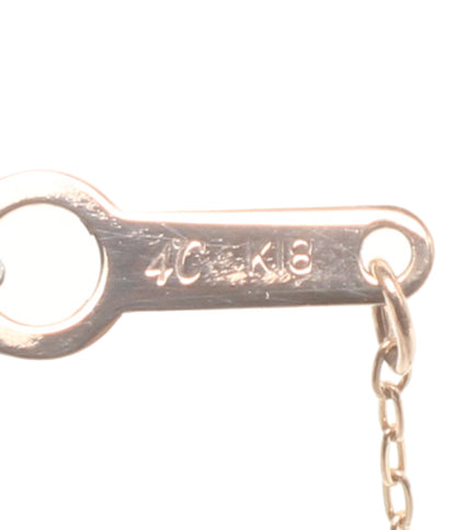 4℃ ネックレス K18 ダイヤ レディース ヨンドシー