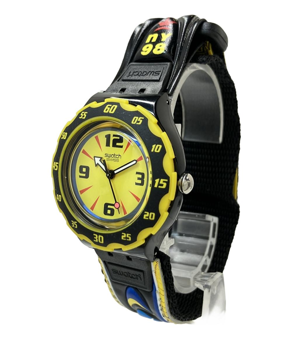 スウォッチ 腕時計 グッドウィル・ゲームズ 98年記念モデル スクーバ200 クオーツ イエロー SHB101 メンズ Swatch