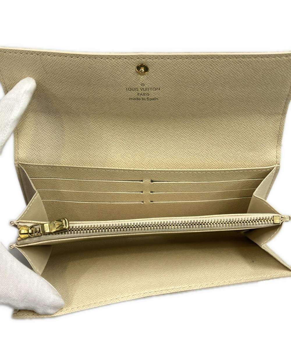 LOUIS VUITTON 長財布 ポルトフォイユ サラ ダミエ アズール N61735 レディース メンズ ルイ・ヴィトン