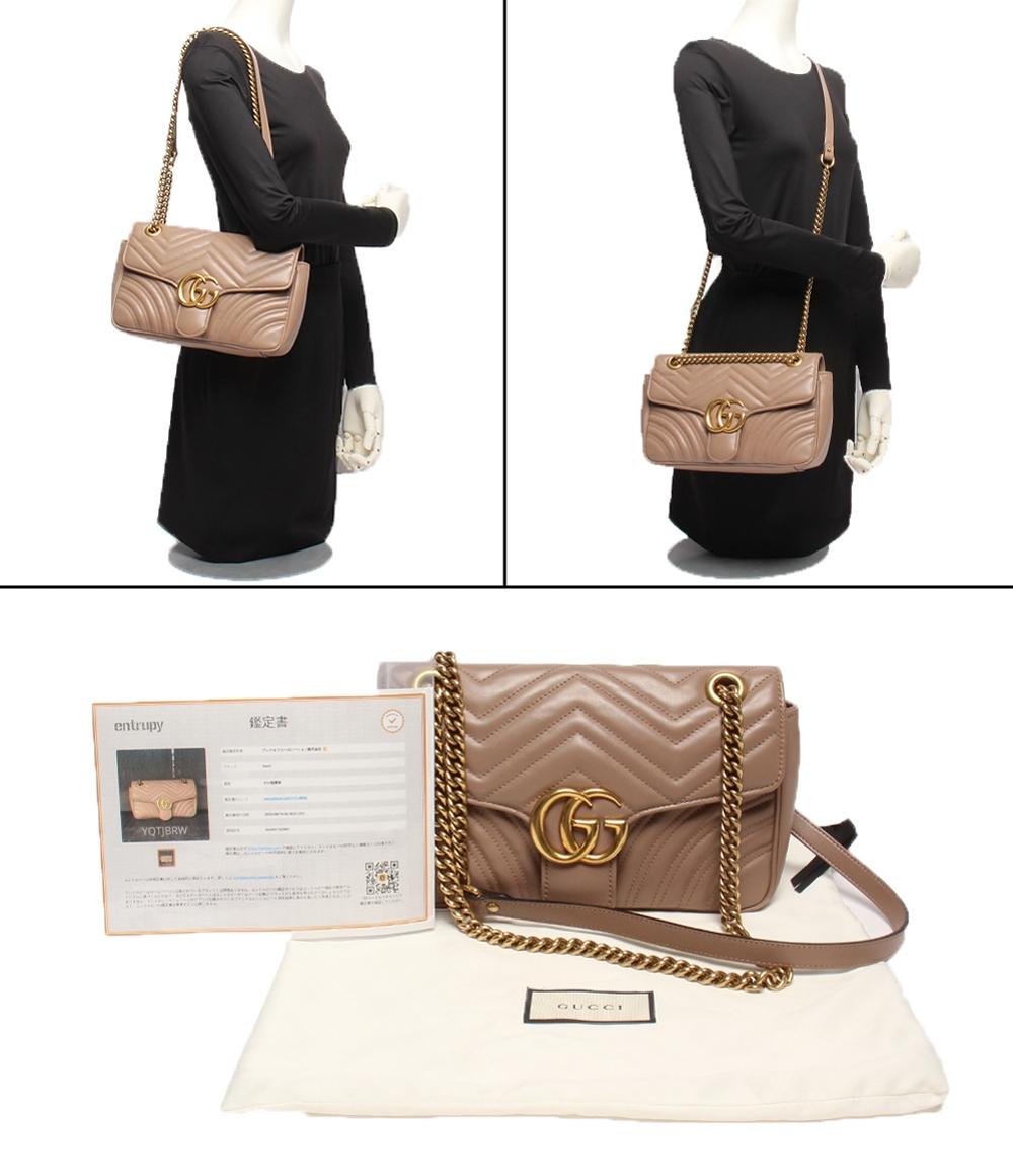 グッチ チェーンショルダーバッグ 肩掛け 斜め掛け GGマーモント 443497 520981 レディース GUCCI