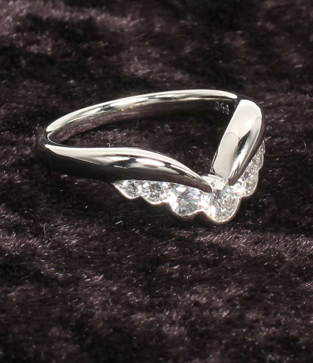 美品 MONNICKENDAM リング 指輪 Pt900 ダイヤ 0.58ct レディース SIZE 13号 モニッケンダム