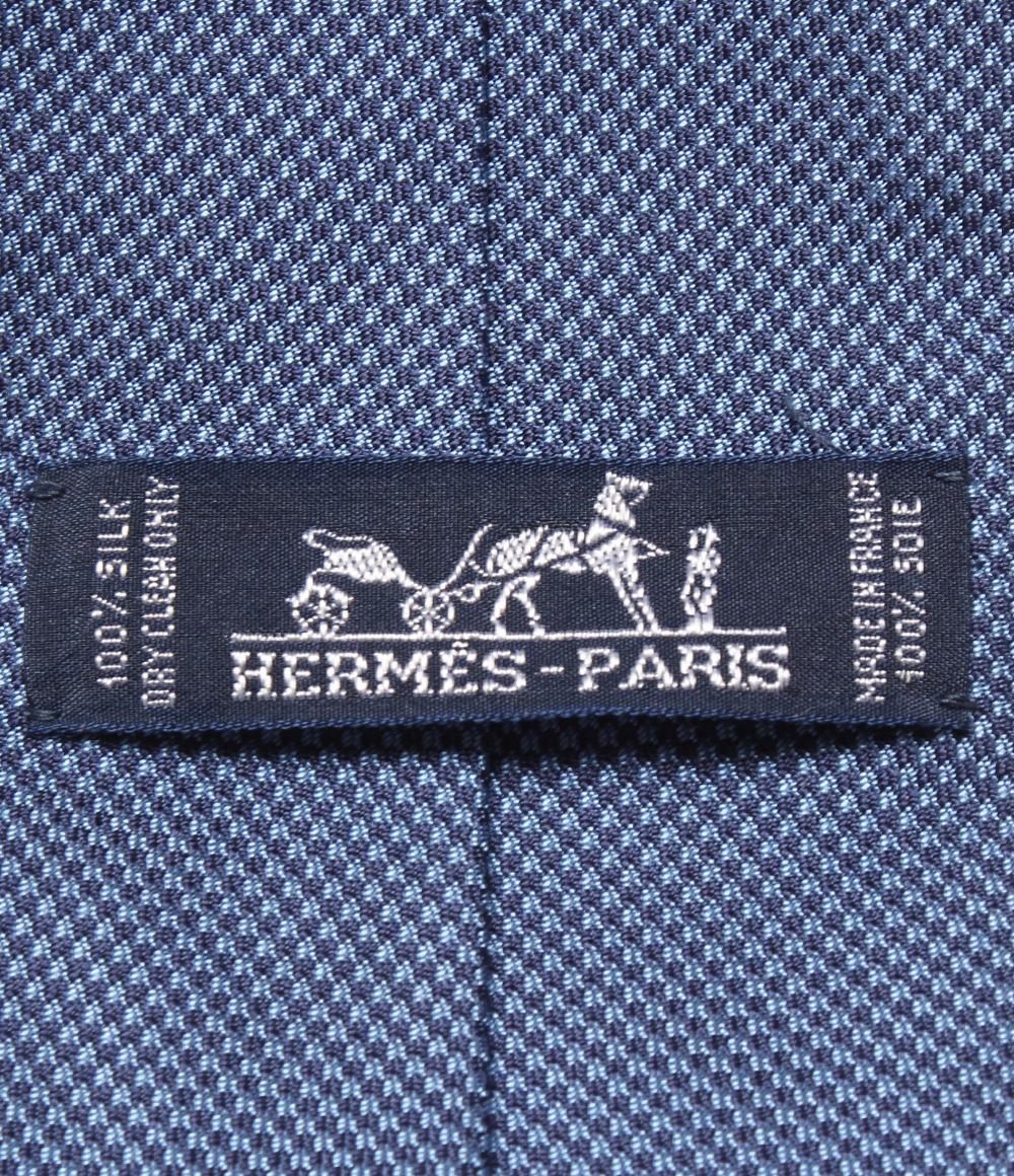 HERMES ネクタイ シルク100％ メンズ エルメス