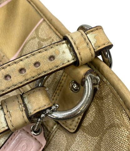 訳あり COACH トートバッグ ショルダーバッグ 肩掛け シグネチャー F19815 レディース コーチ