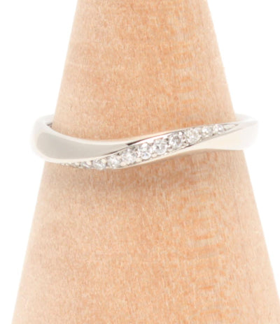 美品 ヨンドシー リング 指輪 Pt950 ダイヤ レディース SIZE 6号 4℃