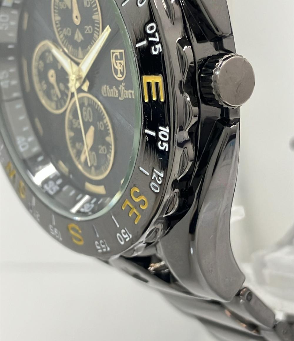 CLUB FACE II 腕時計 クオーツ ブラック CF-4710 メンズ クラブフェイスツー