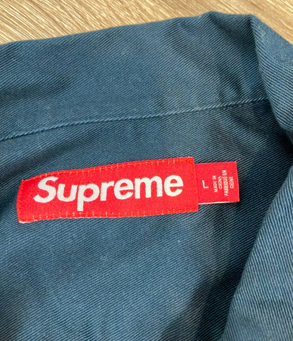 Supreme 半袖シャツ 21ss フロントボタン Dog S S Work Shirt メンズ SIZE L シュプリーム