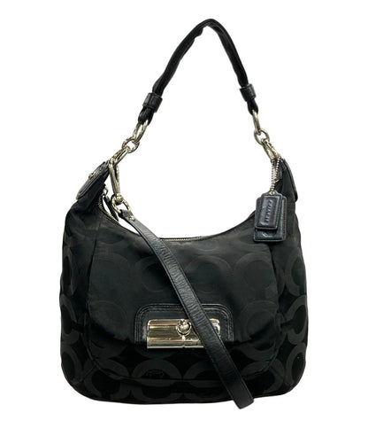 COACH ショルダーバッグ 2WAY 肩掛け 斜め掛け キャンバス オプアート 16784 レディース コーチ