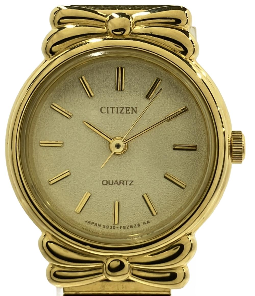 シチズン ③-32  602 CITIZEN　腕時計 クオーツ ゴールド 5931-F90885 レディース
