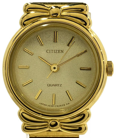 シチズン ③-32  602 CITIZEN　腕時計 クオーツ ゴールド 5931-F90885 レディース