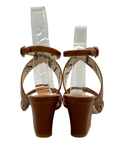 Salvatore Ferragamo レザーストラップサンダル レディース SIZE 7 1/2 (XL) サルヴァトーレフェラガモ