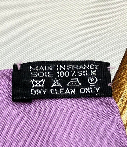 HERMES スカーフ シルク100% カレ90 プラム柄 レディース エルメス