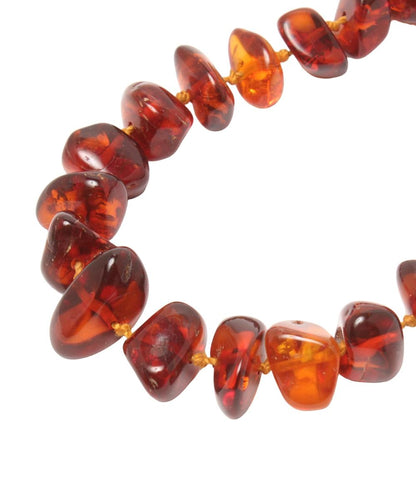 美品 ネックレス 琥珀6-20mm レディース