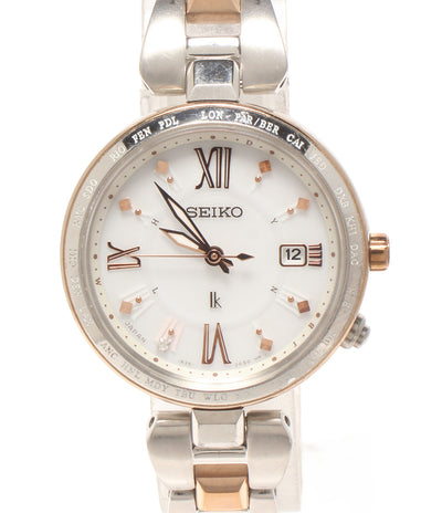 SEIKO 腕時計 電波ソーラー ルキア lK ソーラー 1B35-0AG0 レディース セイコー
