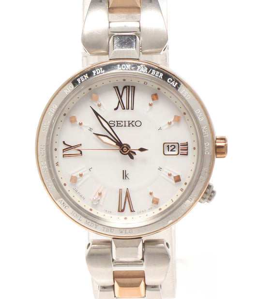 SEIKO 腕時計 電波ソーラー ルキア lK ソーラー 1B35-0AG0 レディース セイコー