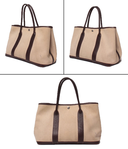HERMES トートバッグ □H刻印 トワルアッシュ ガーデンパーティPM レディース メンズ エルメス