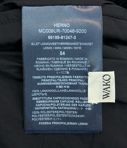 Herno リブニットベスト MC009UR-70048-9200 メンズ SIZE 54 (XXL) ヘルノ