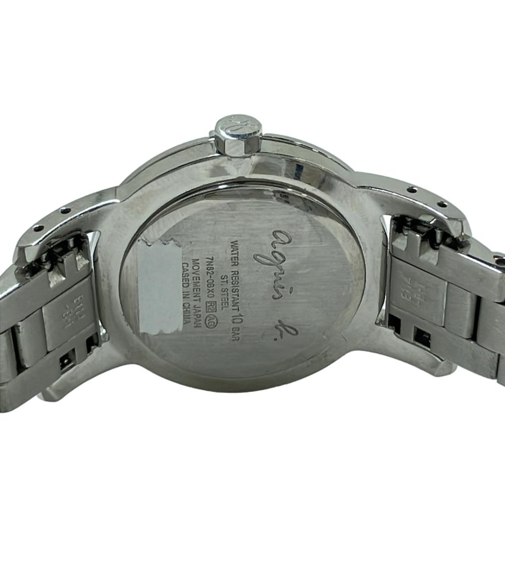 アニエスベー 腕時計 クオーツ シルバー 7N82-0BX0 レディース agnes b.