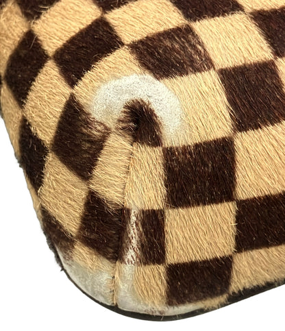 LOUIS VUITTON ショルダーバッグ 斜め掛け ハラコ ガゼル ダミエ ソバージュ M92130 レディース ルイ・ヴィトン