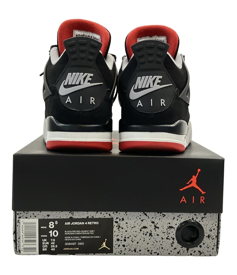 NIKE ミドルカットスニーカー AIR JORDAN 4 RETRO 308497-060 メンズ SIZE 26.5 (M) ナイキ