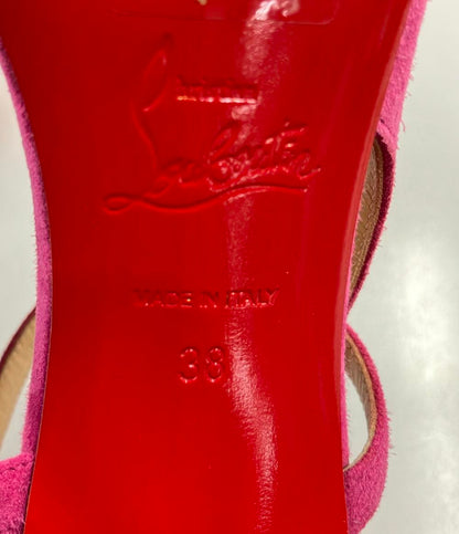 美品 Christian Louboutin アンクルストラップパンプス レディース SIZE 38 (25cm) クリスチャンルブタン