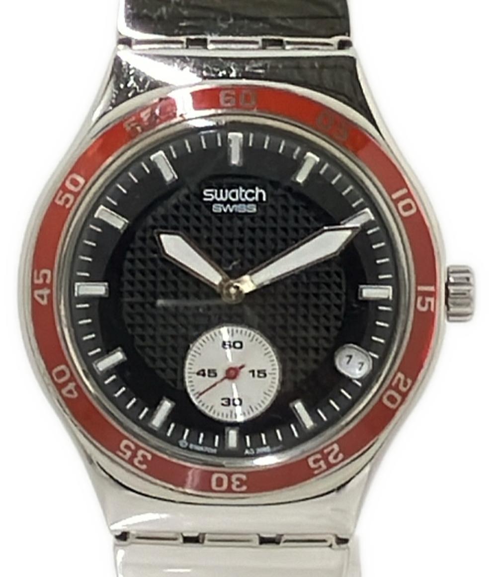 Swatch 腕時計 アイロニー IRONY クオーツ ブラック メンズ スウォッチ