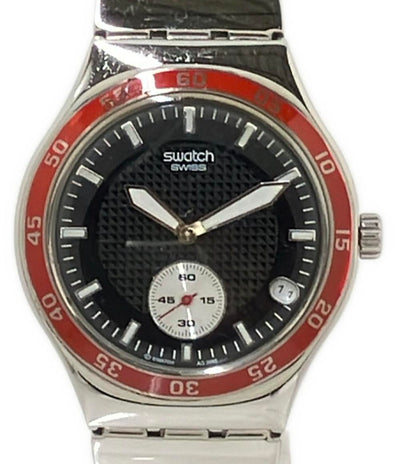Swatch 腕時計 アイロニー IRONY クオーツ ブラック メンズ スウォッチ