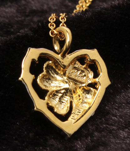 美品 Plus Vendome ネックレス 鳥モチーフ バードモチーフ ハートモチーフ リボンモチーフ 3点セット レディース プラスヴァンドーム