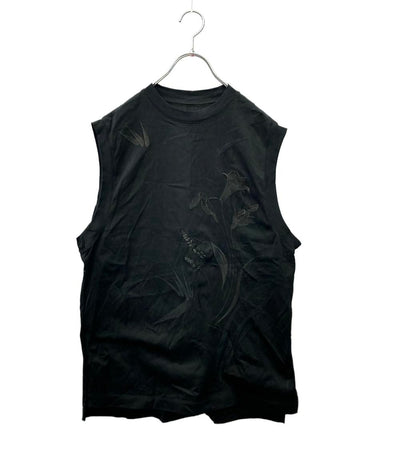 Mame Kurogouchi ノースリーブシャツ Suvin Cotton Jersey Emboridery Top MM23PF-JS704 レディース SIZE 1 (S) マメクロゴウチ