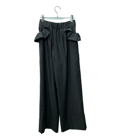 美品 MARONENONFEE フリルポケットパンツ ロングパンツ ME-25WME9 レディース SIZE 38 (M) マーロンエノンフィ