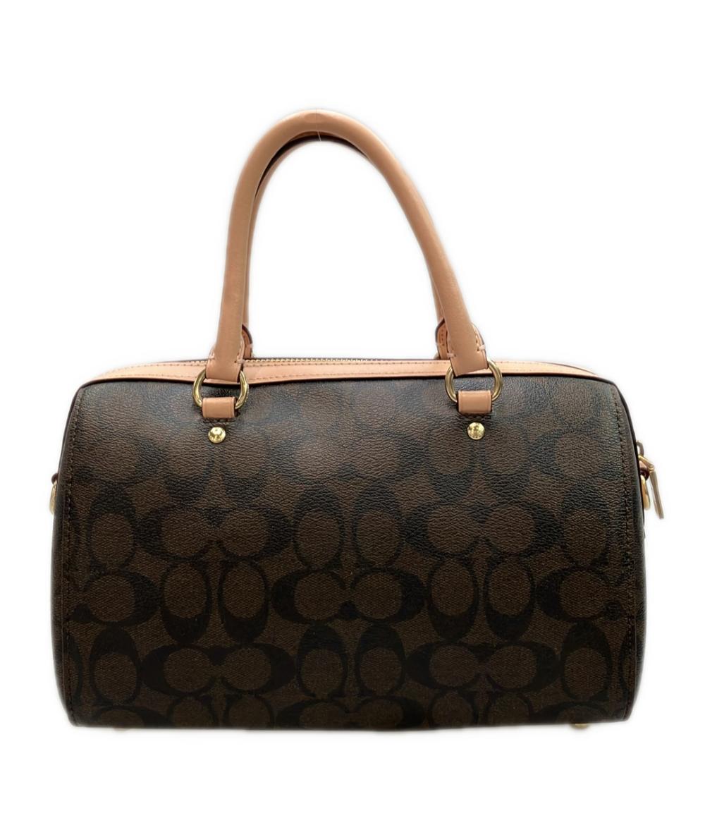 美品 COACH 2way ハンドバッグ ショルダーバッグ 斜め掛け シグネチャー 83607 レディース コーチ