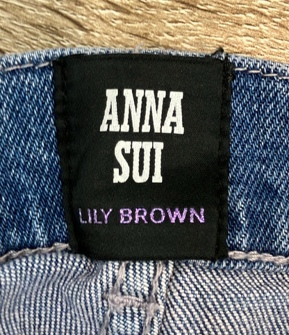 Lily Brown ANNA SUI バタフライワイドデニムパンツ LWFP264053 レディース SIZE 00 (XS) リリー ブラウン アナスイ