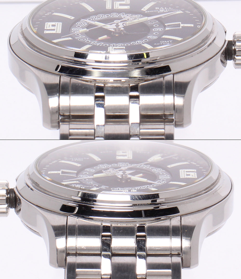 BALLWATCH 腕時計 ボイジャー GMT トレインマスター 自動巻き ブラック GM1050D-S1AJ-BK メンズ ボールウォッチ