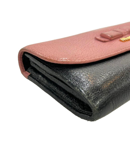 Miu Miu 長財布 レザー レディース ミュウ ミュウ