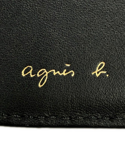美品 Agnes b. VOYAGE ラウンドファスナー二つ折り財布 牛革 WAW07-01 メンズ アニエスベーボヤージュ