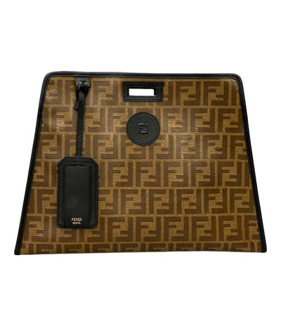 美品 FENDI ハンドバッグ ズッカ レディース フェンディ