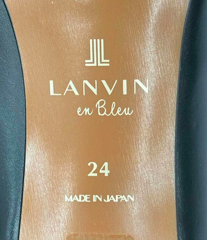 美品 ランバンオンブルー ラウンドトゥパンプス 2803 レディース SIZE 24.0 (L) LANVIN en Bleu