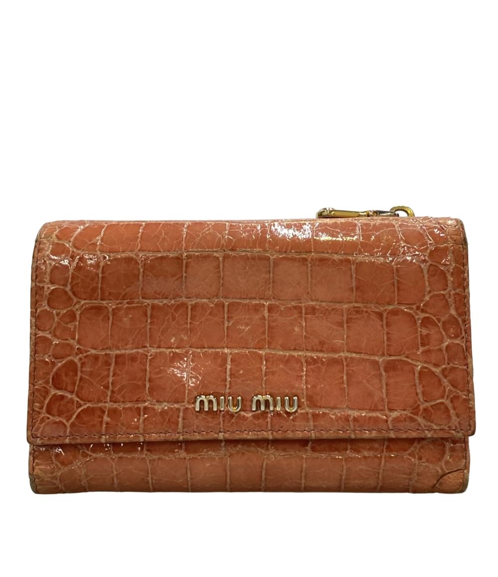 セール♪ミュウミュウ miu miu リボン×フリル 三つ折り財布  カワイイ♪ MIU MIU（フリル ・ 財布）のフリマアイテム一覧