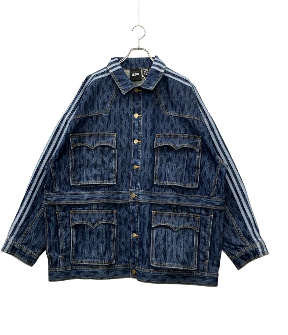 美品 adidas IVYPARK デニムジャケット x IVY PARK  タグ付き オーバーサイズ 2WAY仕様 モノグラム デニム トラックジャケット H61700 メンズ