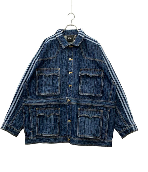 【海外ビッグサイズ8XO‼️】adidas IVYPARK デニムジャケット 古着 美品 adidas IVYPARK デニムジャケット x IVY PARK タグ付き オーバー