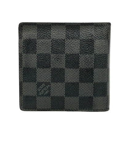 LOUIS VUITTON 二つ折り財布 キャンバス ポルトフォイユマルコ ダミエ グラフィット N62664 メンズ ルイ・ヴィトン