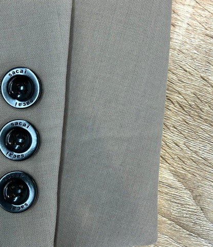 Sacai チェスターコート BEIGE 651 Suiting Bonding Coat 23-03117M メンズ SIZE 1 (S) サカイ