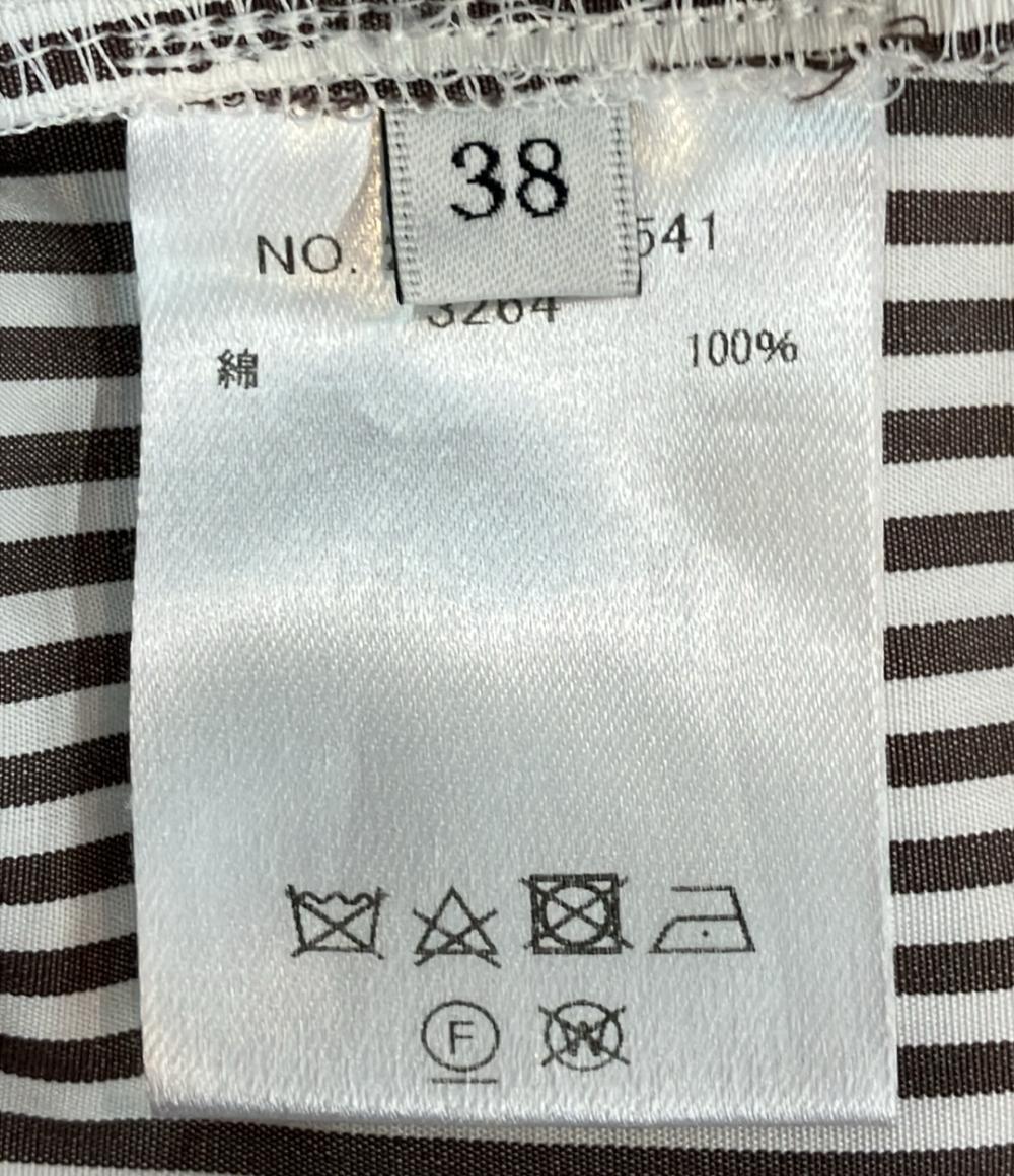 ebure 長袖ワンピース シャツワンピース ベルト付き ストライプ 2710700541 レディース SIZE 38 (S) エーブル