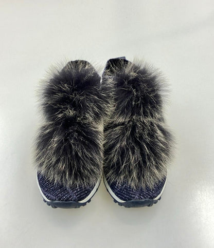 Jimmy Choo スリッポン ボンボン ニット スニーカー レディース SIZE 36 (23cm) ジミーチュウ