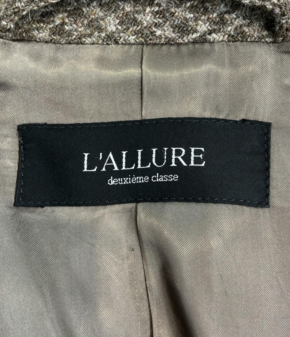 テーラードジャケット ツイード レディース L'ALLURE