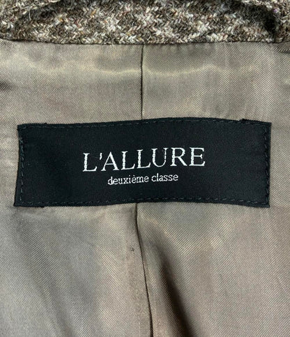 テーラードジャケット ツイード レディース L'ALLURE