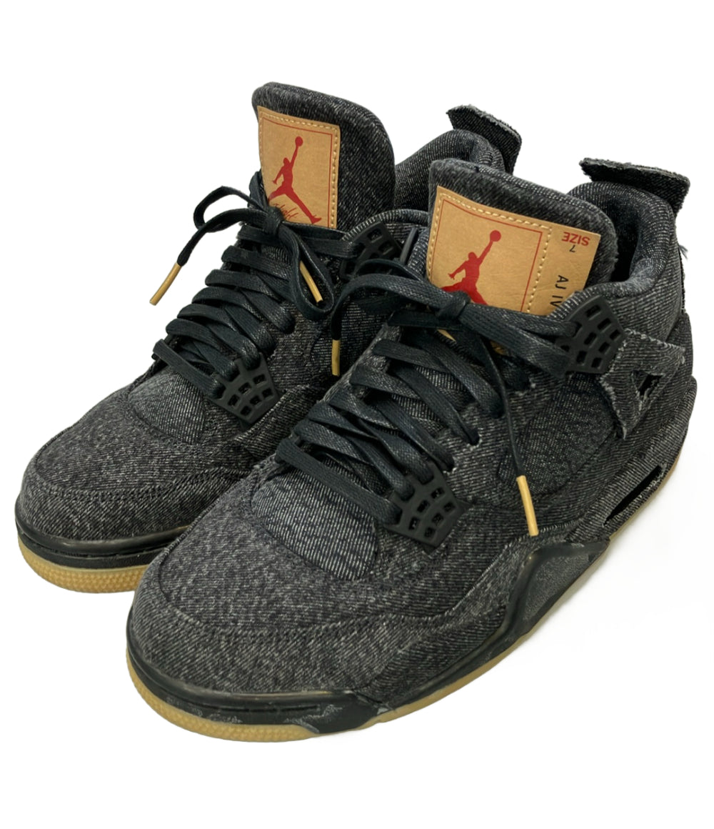 NIKE ローカットスニーカー JORDAN BRAND AIR JORDAN 4 RETRO LEVIS NRG AO2571-001 メンズ SIZE 25.0 ナイキ