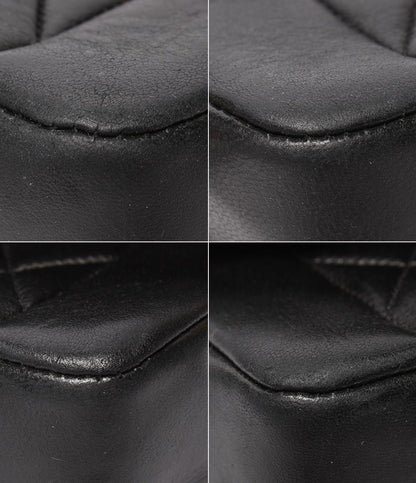 CHANEL チェーンショルダーバッグ ダイアナ ラムスキン 2番台 ゴールド金具 シングルフラップ シングルチェーン マトラッセ レディース シャネル