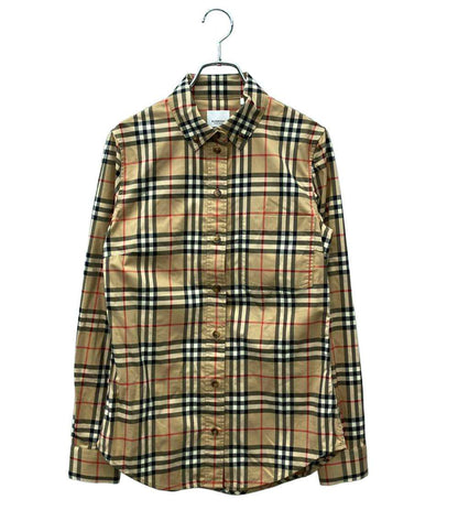 BURBERRY 長袖シャツ ノバチェック柄 インポート レディース SIZE 38 (S) バーバリー